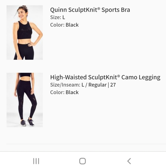 Fabletics L Sculptknit Set in Black - Picture 6 of 6